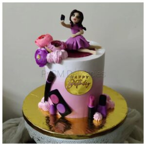 Makeup & Selfie Theme Designer Cake