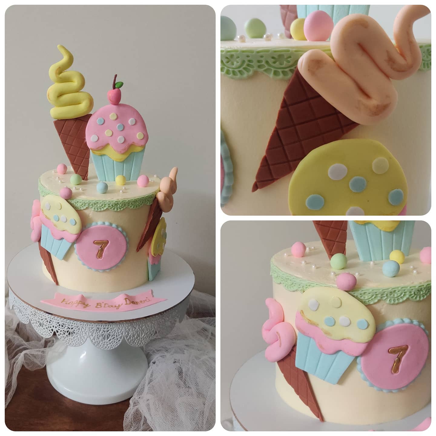 Chocolate Truffle Theme Cake for a Cute Little Girl