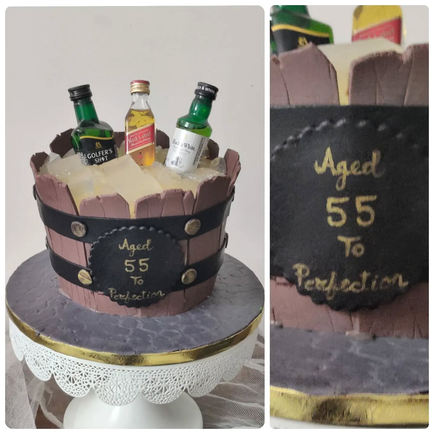 Liquor Barrel Theme Cake