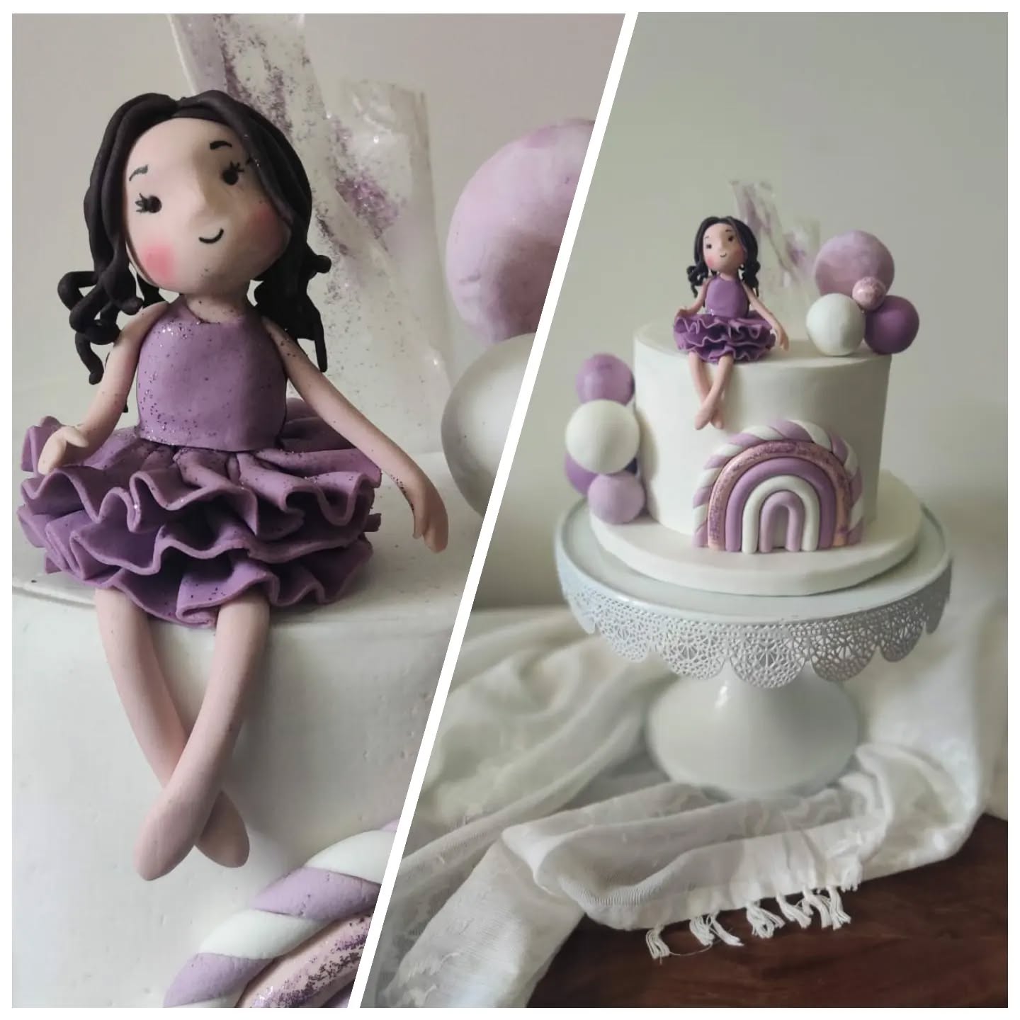 Sugar Doll Blueberry Chocolate Birthday Cake
