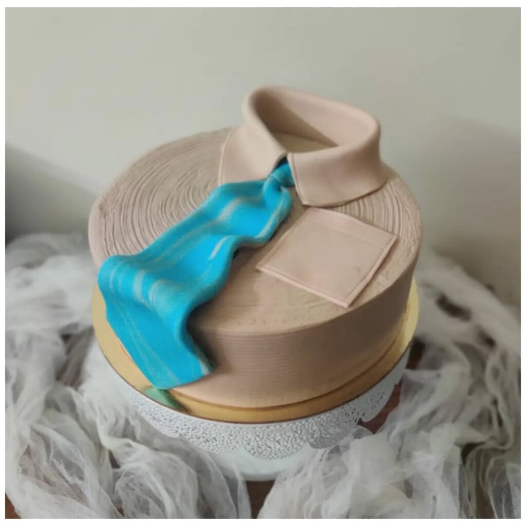 Men’s Shirt & Tie Chocolate Hazelnut Cake - Caketales