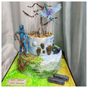 Avatar theme 2Tier Celebration Cake