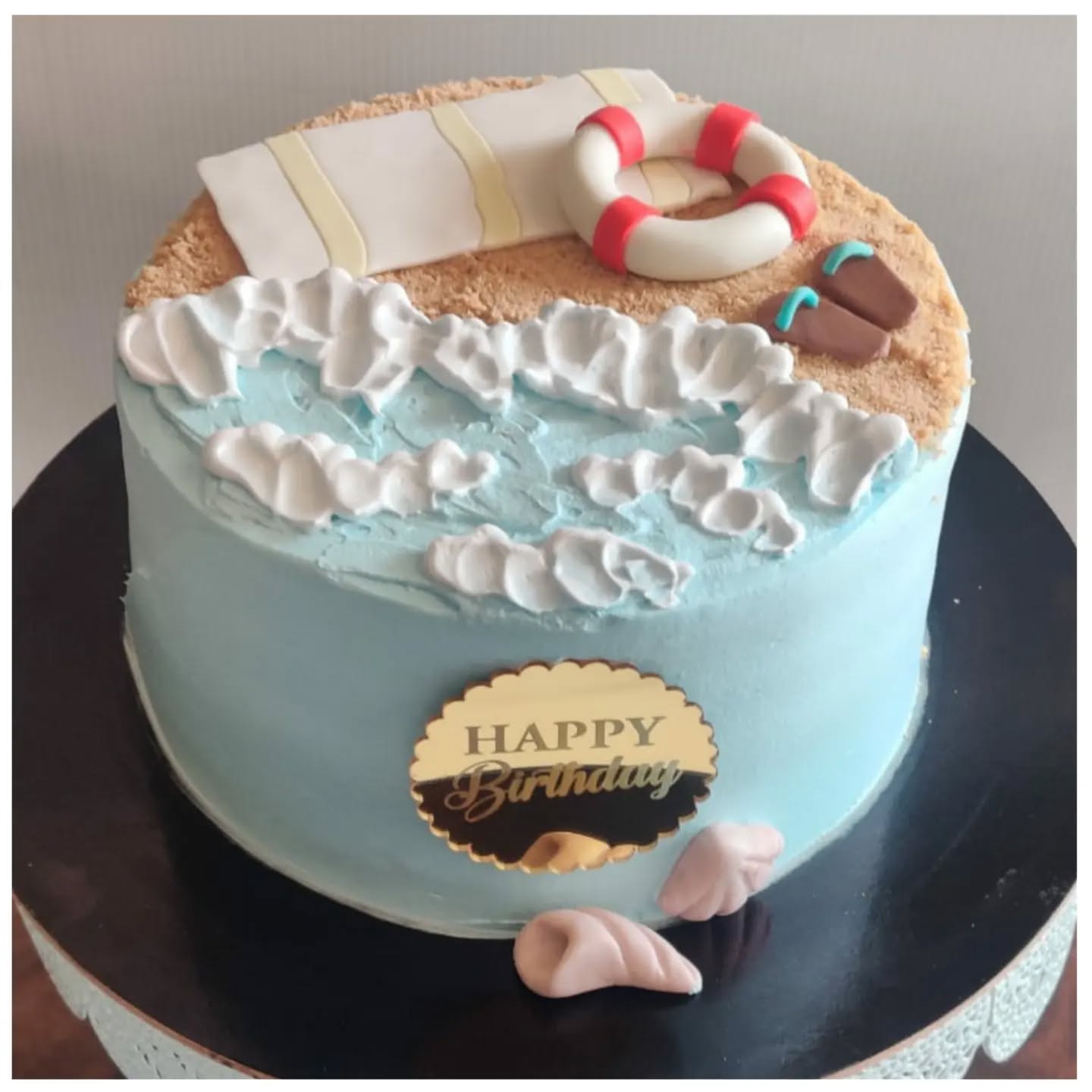 Beach Holiday Pina Colada Theme Cake