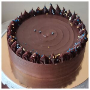 Belgian dark chocolate cake,