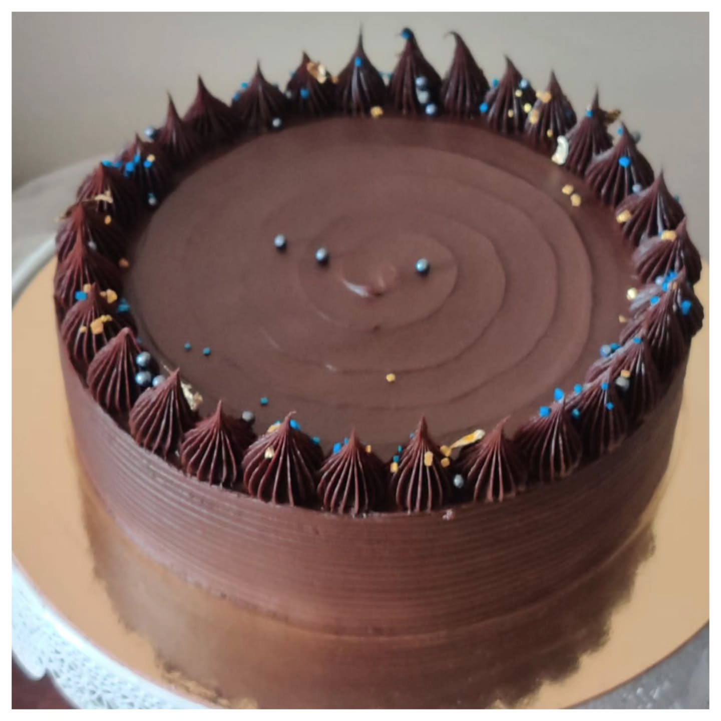 Belgian dark chocolate cake,