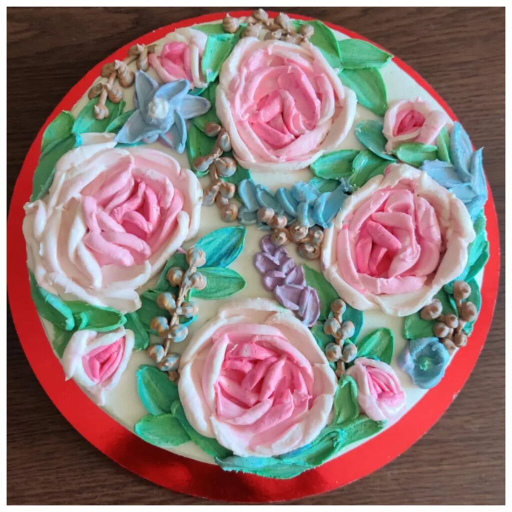 Buttercream Palette Knife Art Cake - Caketales