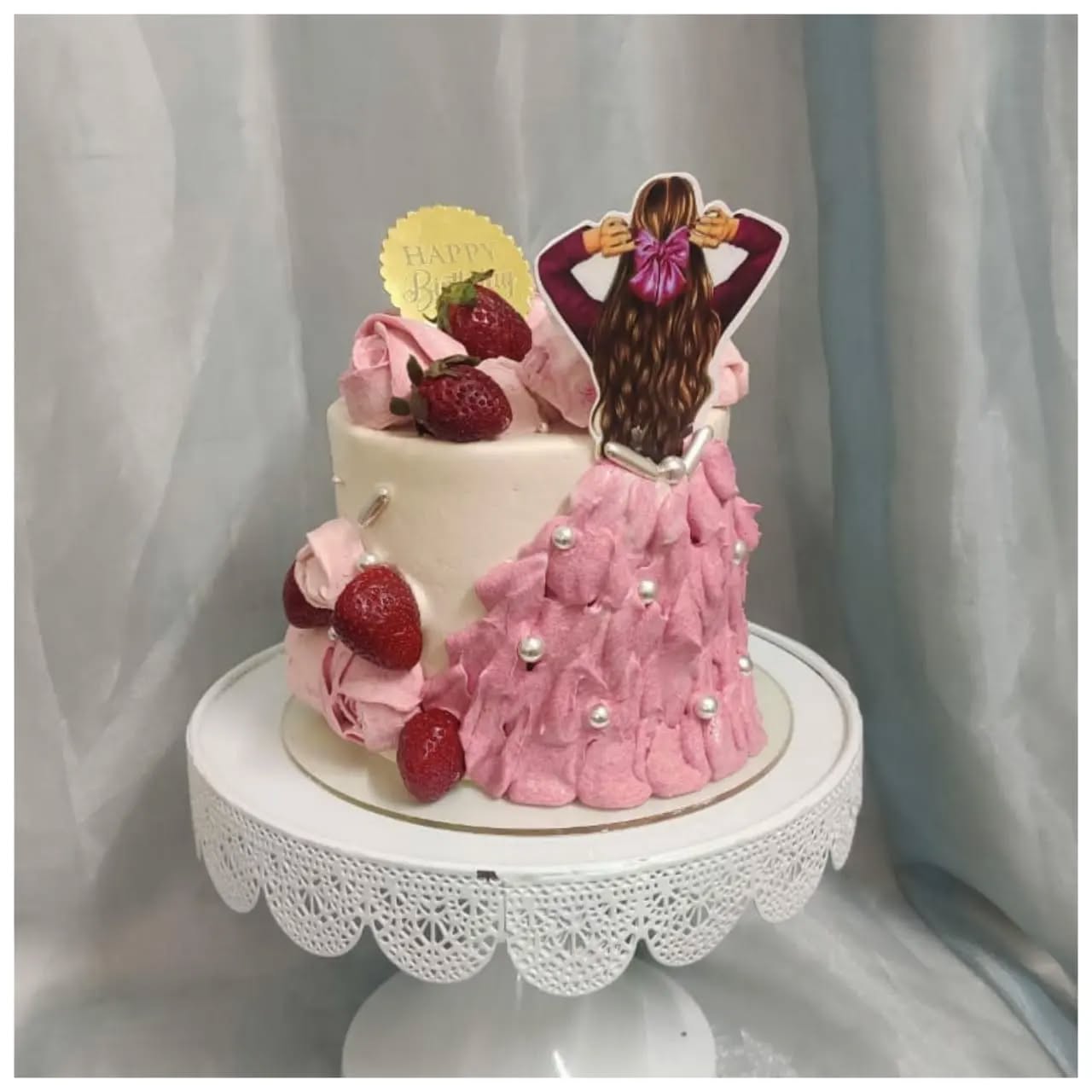 Chocolate Strawberry Doll Cake