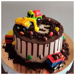 Construction-Themed Cake