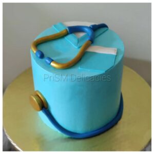 Doctor-Themed Graduation Cake