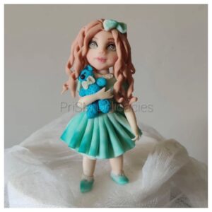 Modelling Paste Figurine with Teddy Bear