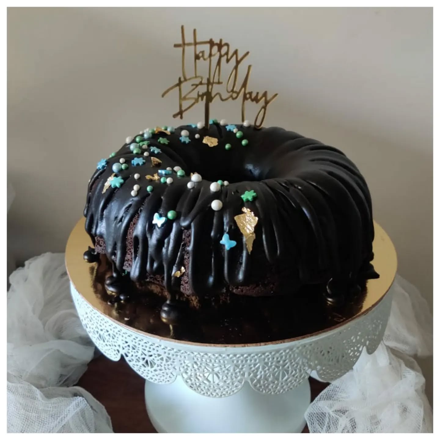 Whole Wheat Jaggery Chocolate Bundt Cake