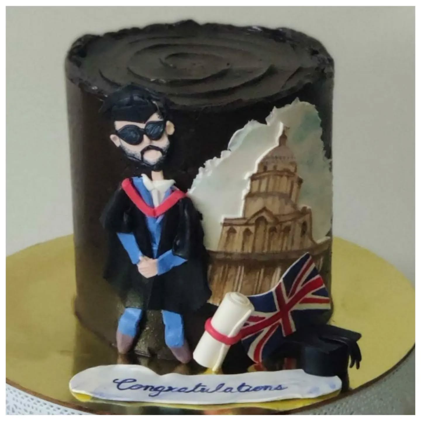 Mr. Post Graduate Convocation Theme Cake