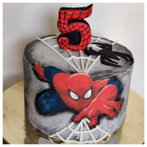 Spiderman-Themed Cake