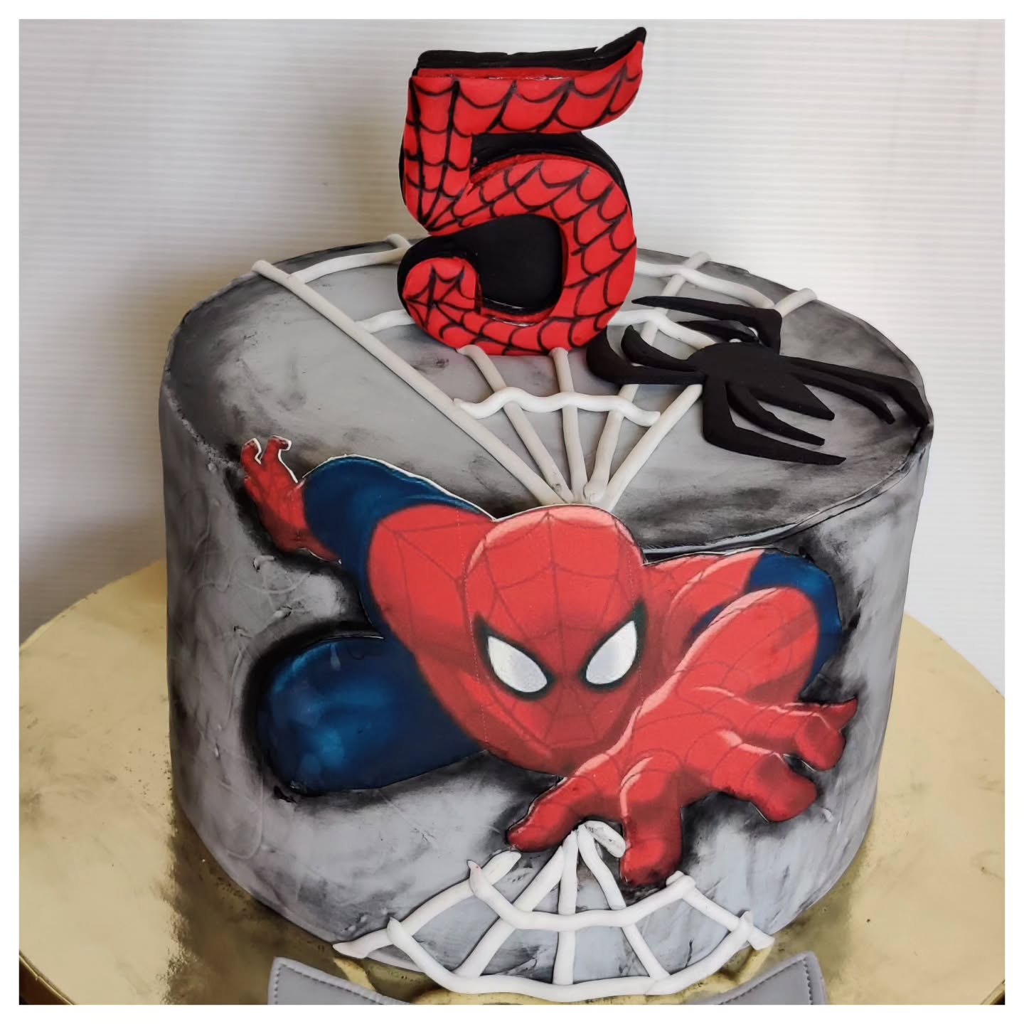 Spiderman-Themed Cake