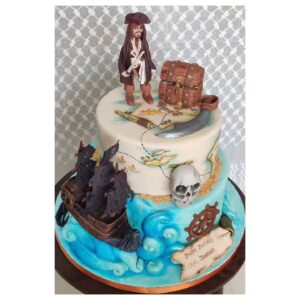 Winner 2-Tier Pirates of the Caribbean Celebration Cake