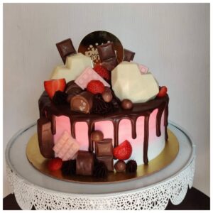 overloaded chocolate cake