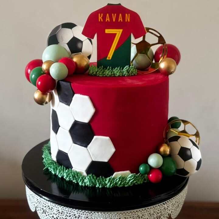 Football Themed Designer Cake - Chocolate Flavour
