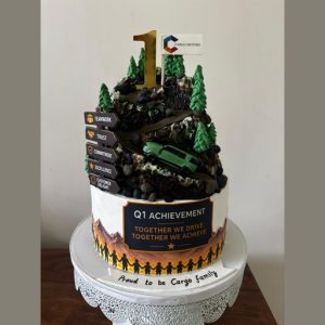 Driven by Excellence - Q1 Achievement Cake
